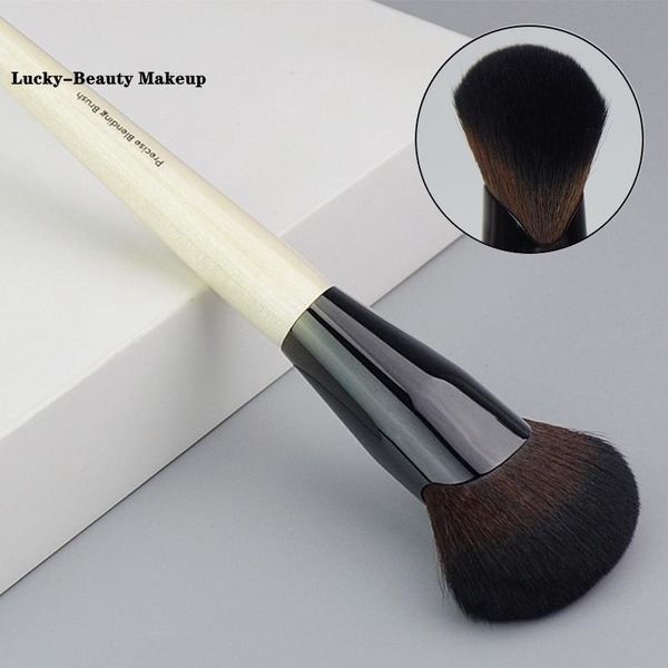 

makeup brushes lucky-beauty bb series wood handle dense soft bristles fan-shaped highlight blush shadow repairing make up brush