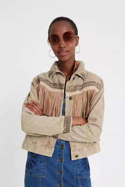 

women's jackets spanish d velvet fashion jacket with interior, Black;brown