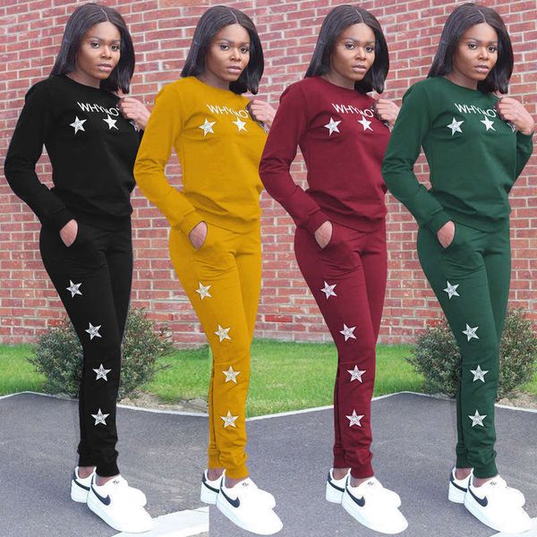 

women's tracksuits casual als059 fashion features embroidery offset printing 4-color sports suit, Gray