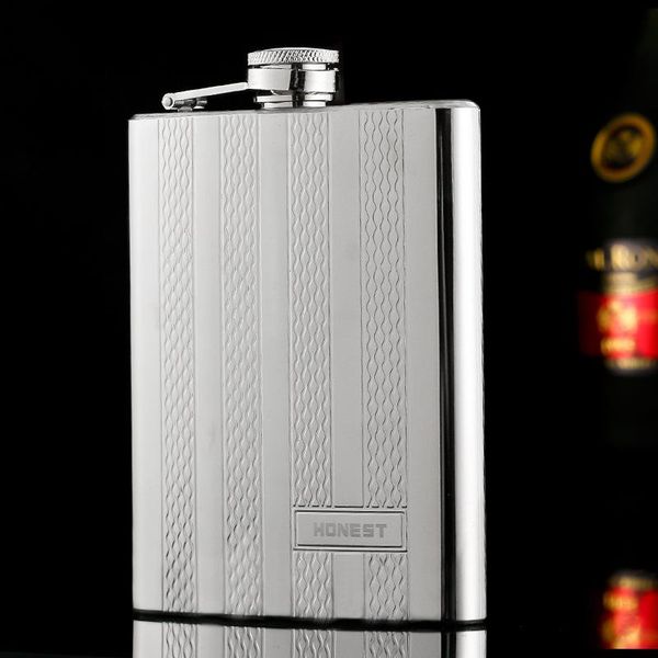 

hip flasks portable 304 stainless steel flask set 8 oz with funnel flagon wine beer whiskey pocket bottle alcohol