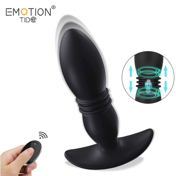 Masculino anal plug vibrador massageador de prostate vibração remota dispositivo sexy masturbação masturbação vagina brinquedos adultos produtos