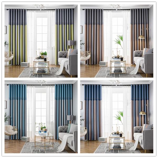

curtain & drapes gyc2489 gyrohome 1pc blackout gradient letter stripe "customised" window linen livingroom dec