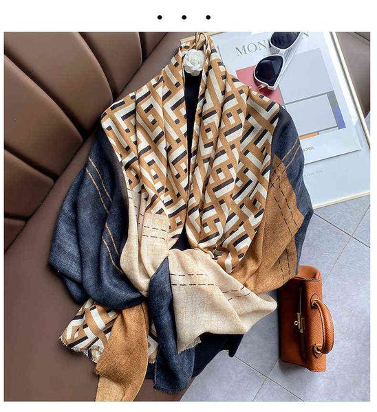 

scarves spring and summer color matching cotton linen silk women's fashion versatile go out beach tourism decoration korean long scarf, Blue;gray