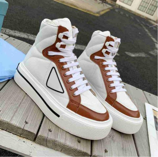 

shoes casual designer p platform loafers splicing sneakers men women trainers high low sneaker round head flat shoe 35-46