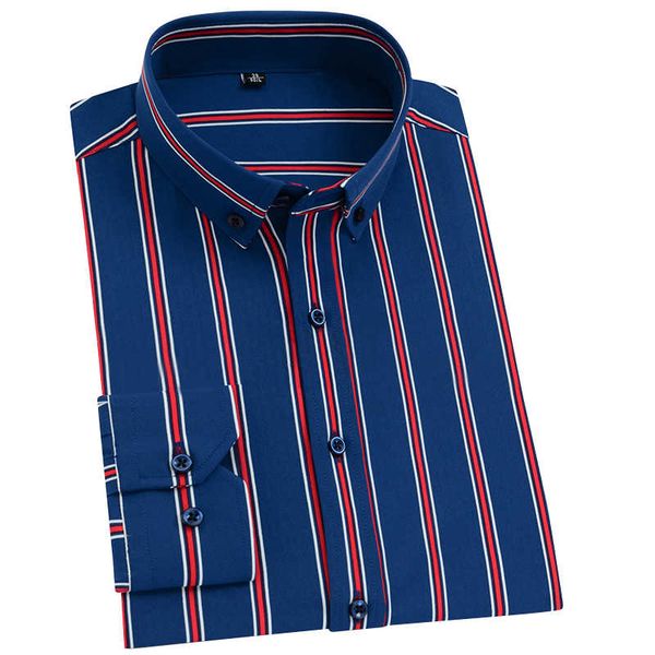 

men non-iron stretch casual shirts single patch pocket long mouw standard fit young button overshirt, White;black
