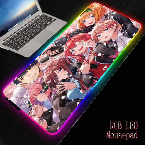 

mouse pads & wrist rests mrg anime girl gaming rgb illumination pad large computer backlight mause 900x400/300x800mm keyboard desk mat