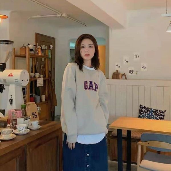 

luxury brand hoodie jacket coats cotton embroidered letter terry round neck pullover for men women the same style spring, Black