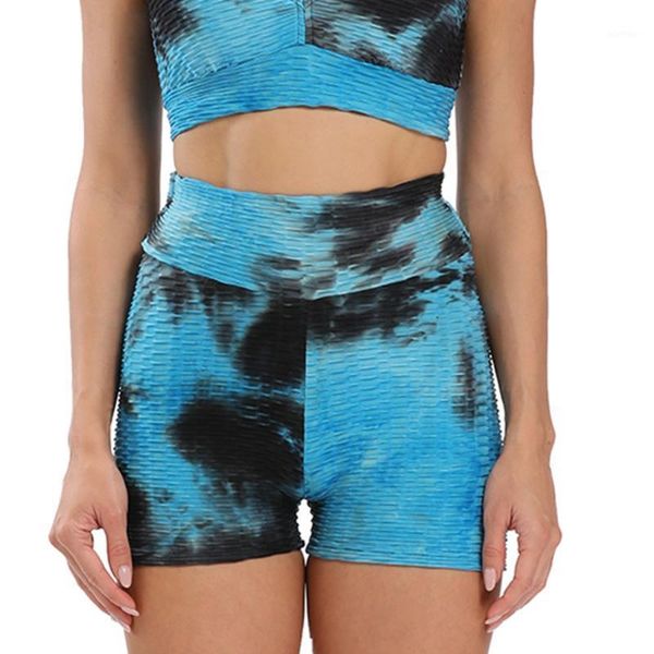 

yoga outfits women high waist camouflage shorts seamless gym sports workout waistband skinny short#351, White;red