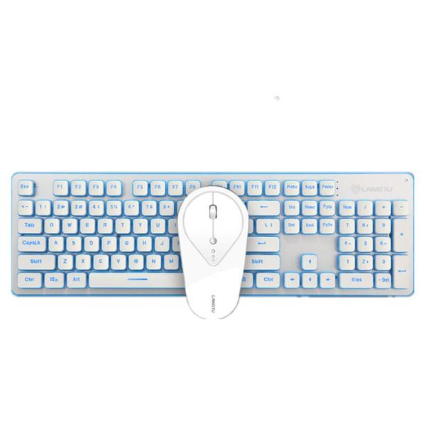 

wireless keyboard and mouse set mute 2.4g wireless rechargeable led backlit usb ergonomic gaming keyboard and mouse set