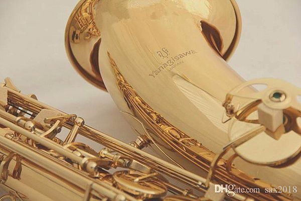 

professional super saxophone tenor yanagisawa t-901 bb gold brass tenor sax musical instrument with case falt made in japan