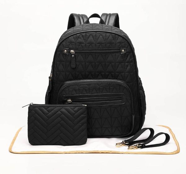 

diaper bags baby stuff travel nappy bag backpack +changing pad+stroller straps+makeup pounch