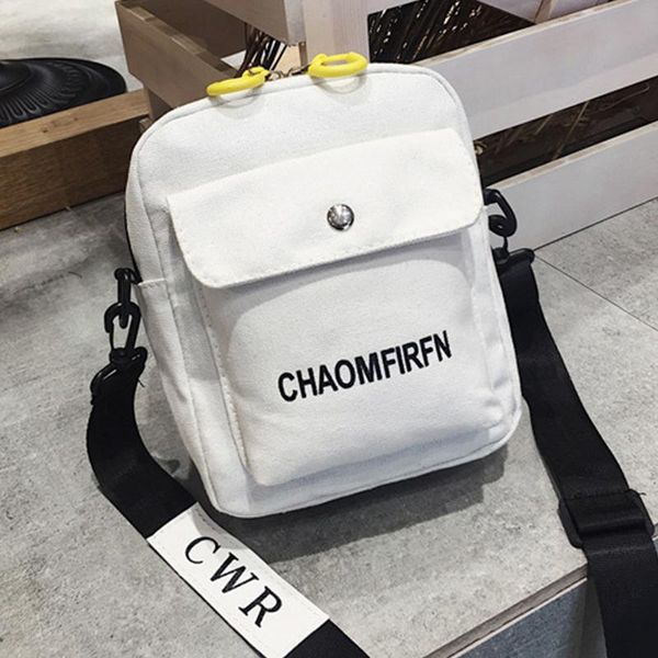 

evening bags casual canvas shoulder bag for women letter design crossbody multifunction mobile phone messenger handbag cellphone purse