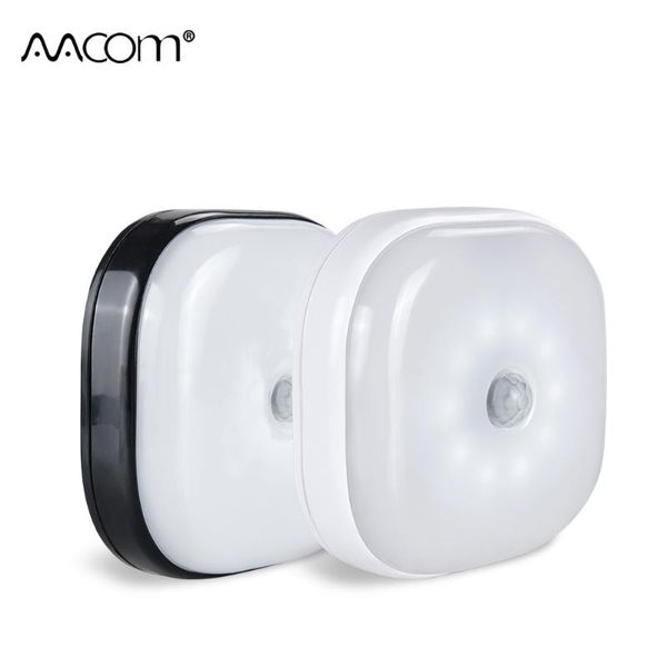 

led pir motion sensor under cabinet lights aaa battery powered bedroom kitchen quarto 2 color wireless hard lighting night light