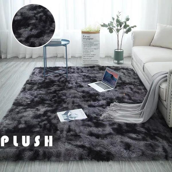 

carpets tie-dye carpet printed alfombra plush floor fluffy rug children bed room win nordic style grey pink