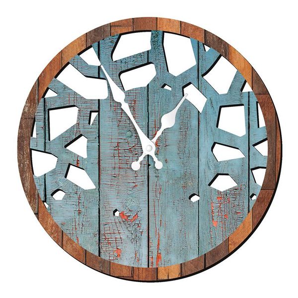 

wall clocks unique design wooden clock modern for living room home decor european silent non-ticking quartz wood