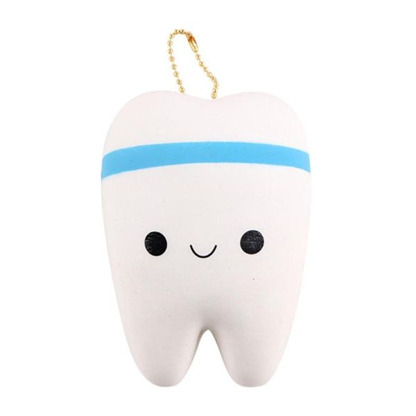 

bookmark teeth bread slow rising squeeze stretch toy pink, sky blue