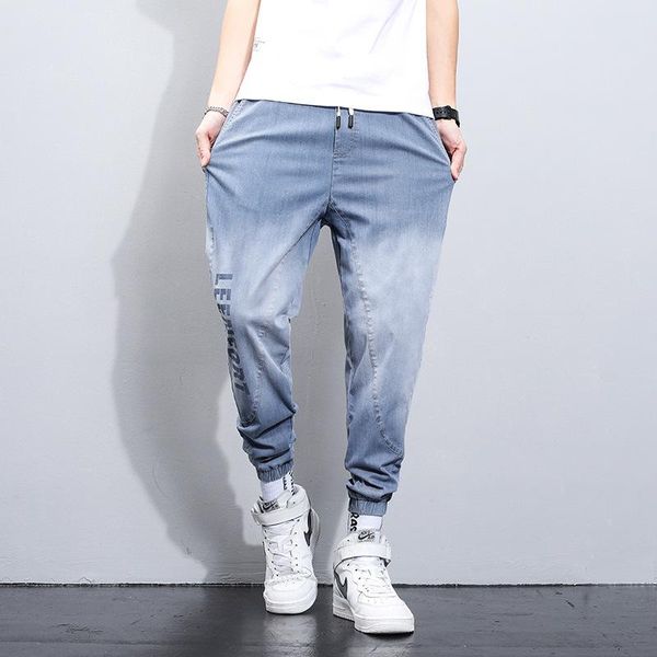 

men's pants jean 2021 jogger harem pant men harajuku cargo pantalones de hombre ropa para streetwear sweatpants, Black