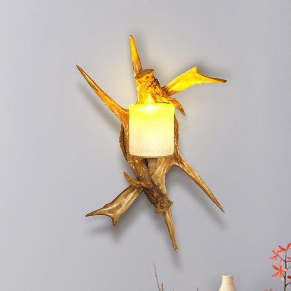 

wall lamps american vintage antler lamp restaurant cafe study bar retro decoration sconce staircase aisle mounted light