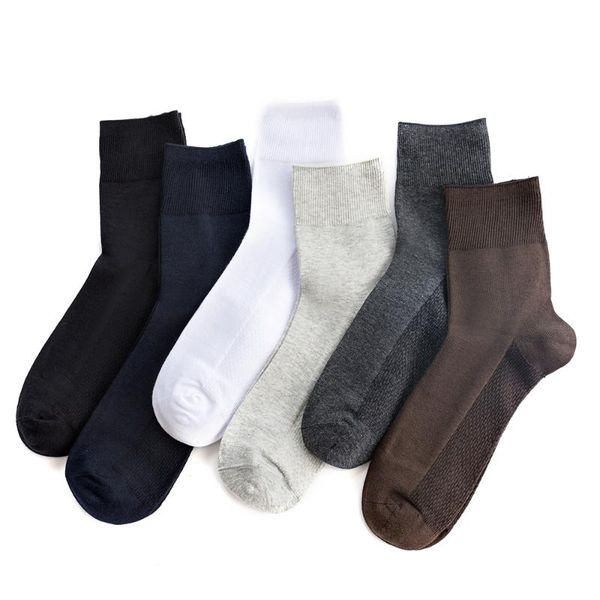 

men's spring summer thin cotton loose mouth casual deodorant breathable tube socks, Black