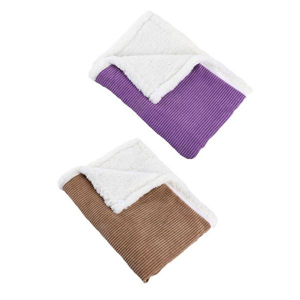

blankets 110-250v electric heating blanket knee warm double-layer plush corduroy cashmere fast heated pad for winter home office rest