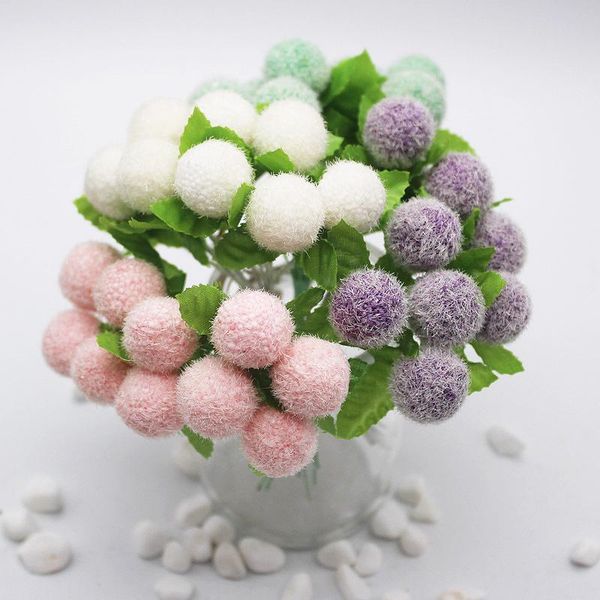 

decorative flowers & wreaths handmade fake foam diy garland material simulation pe ball bouquet wedding party accessories