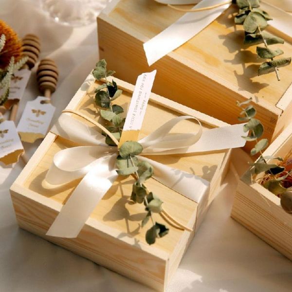 

gift wrap gifts box wedding favor lightweight wooden