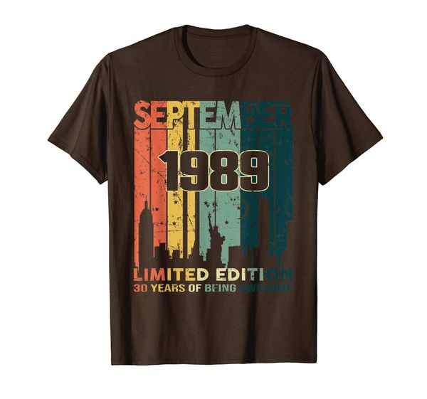 

Vintage 30 Years Old Gift Awesome Since September 1989 Shirt T-Shirt, Mainly pictures