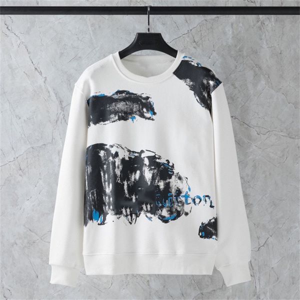 

new mens sweatshirt fashion letters printing pullovers casual womens sweatshirts active hiphop boys hoodies 2021 high quality, Black