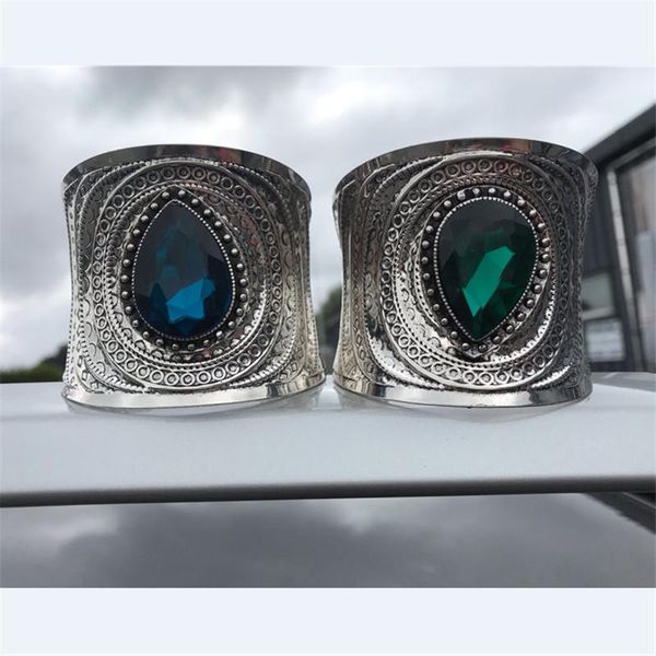 

charm bracelets big crystal & bangles fashion wide armband jewelry, Golden;silver