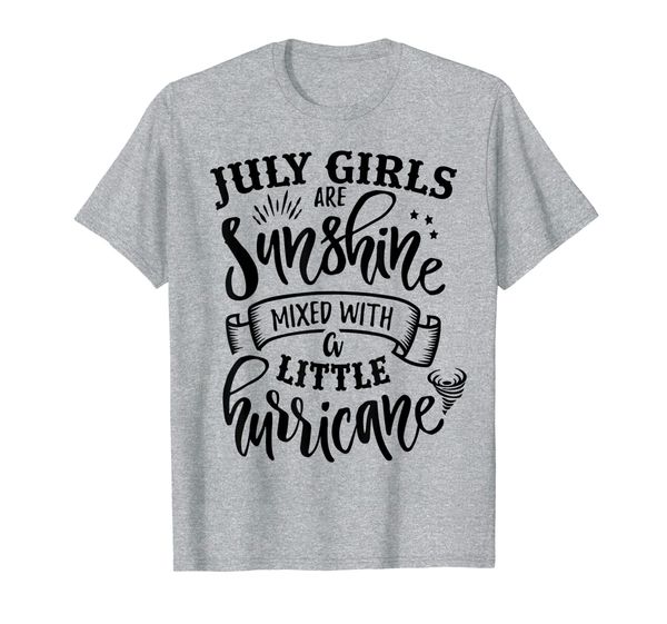 

July Girls Are Sunshine Mixed Little Hurricane T-Shirt, Mainly pictures