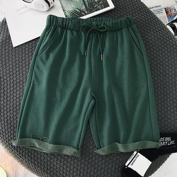 

men's shorts men mens bodybuilding cotton casual elastic waist regular, White;black