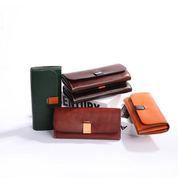 

wallets handmade leather wallet for women, Red;black