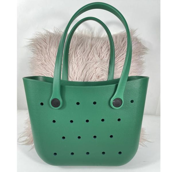 

evening bags silicone rubber eva beach shoulder bag with bog holes tote