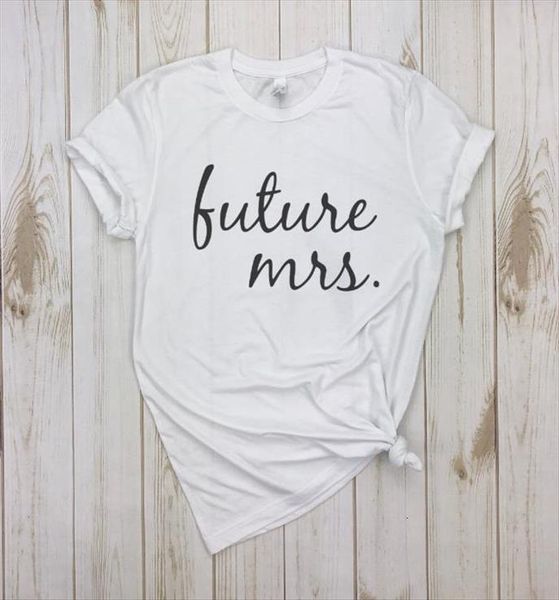 

future mrs cotton casual womens t shirt funny yong girl tee 5 colors drop ship s 574, White