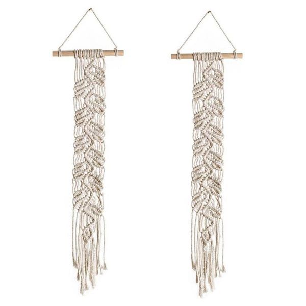 

tapestries set of 2 macrame wall hanging boho room decor tapestry kids decoration home wedding ornament gift