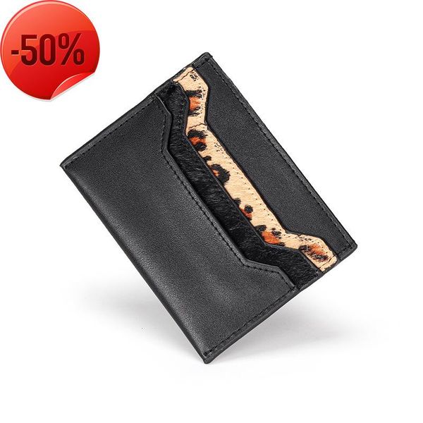 

card holders leather womens genuine wallet 2021 holder coin purse fashion colorful zipper clutch bags bolsas feminina, Brown;gray