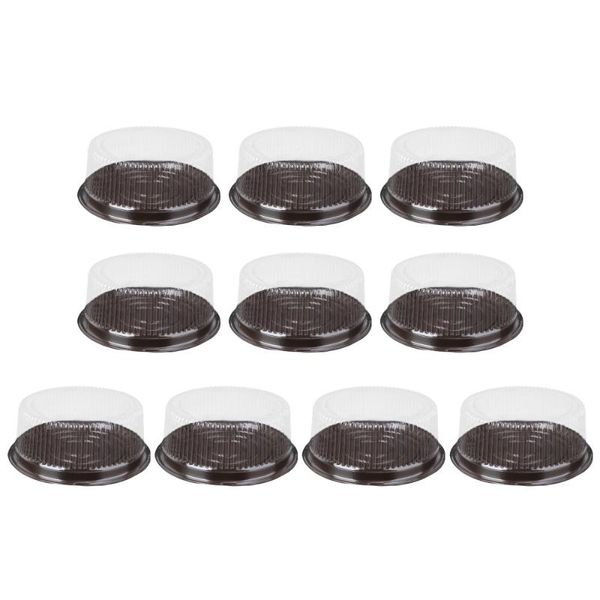 

10pcs 8 inch transparent cake pastries box cupcake muffin dome holders cases boxes cups