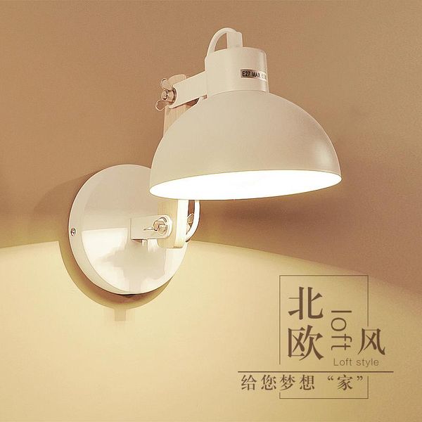 

wall lamp study loft ladder aisle bed can adjust the wrought iron tv lamp.