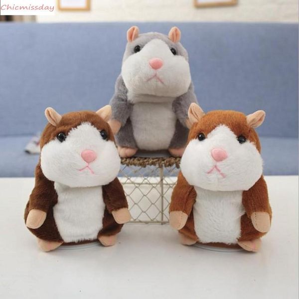 

talking hamster mouse pet plush toy cute speak sound record hamster talking record mouse stuffed plush animal kids toy 200pcs
