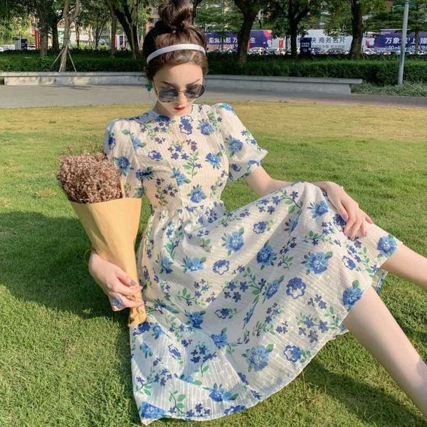 

korean women summer runway designer embroidery mini dress hollow out floral print vintage dress female vestido 210529, Black;gray