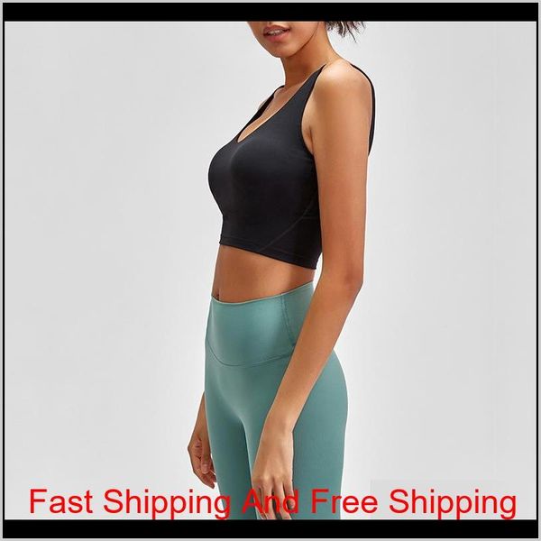 

l-89 tank women yoga bra shirts sports vest fitness underwear solid color lady with removable cups qylhrn lyqlove, White;red