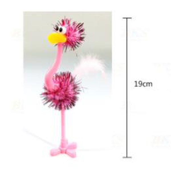 

1pcs struisvogel gel 0.5mm nice news paper leuke pennen student black signing pen kawaii school supplies