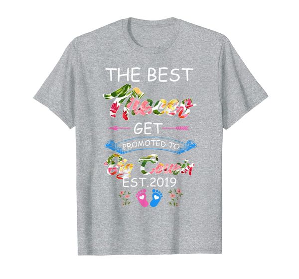

the nieces get promoted to big cousin 2019 t-shirt, White;black