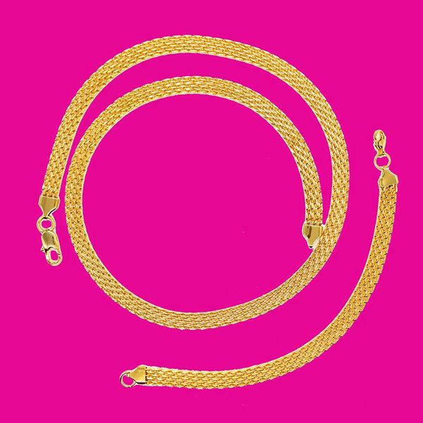 

earrings & necklace amumiu punk style chain link stainless steel gold silver color bracelet sets men gift fashion jewelry hztz182