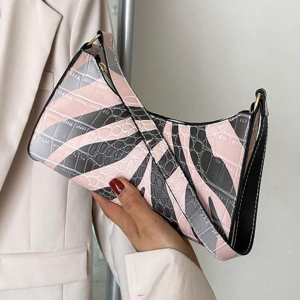 

evening bags fashion women shoulder animal pattern mini handbags 2021 casual underarm designer brand vintage