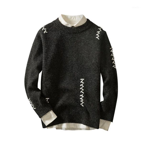 

brand mens sweater knitwear pullovers men streetwear cardigan masculino casual knitted male clothing size -xxl, White;black
