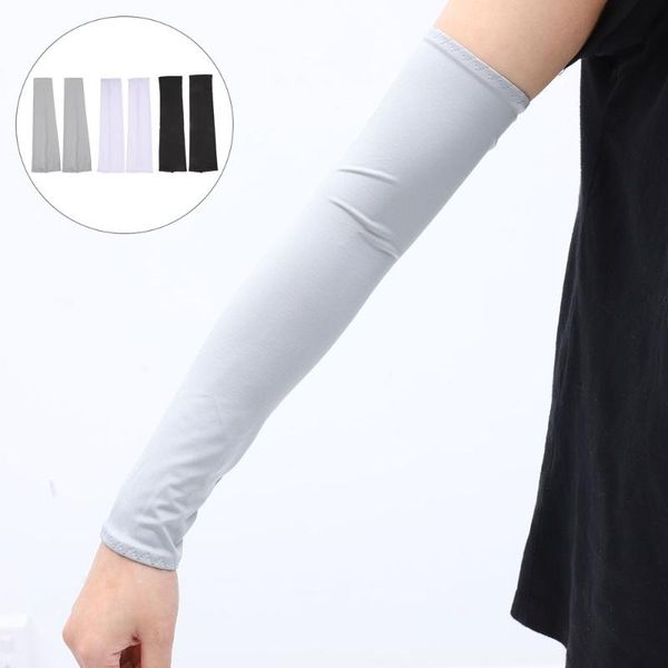 

elbow & knee pads 3 pairs breathable sun block sleeves cooling cuff arm guard for outdoor sports, Black;gray