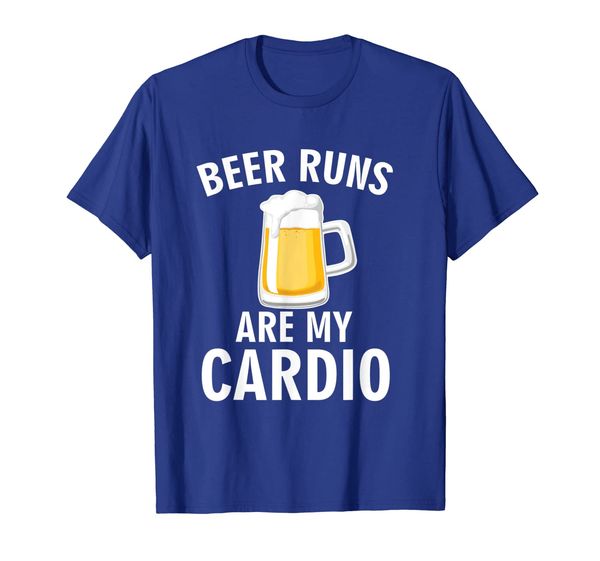 

beer runs are my cardio tshirt beer drinking fans, White;black