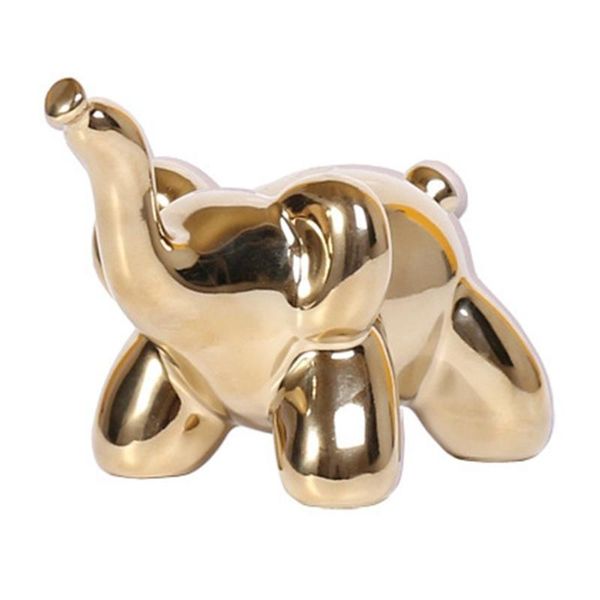 

decorative objects & figurines ceramic animal home decor gold globe figurine desk decoration ornament toy statues office