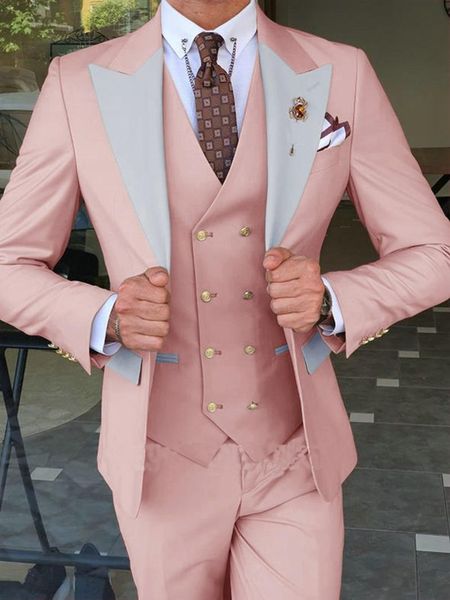 

men's suits & blazers handsome burgundy wedding dress slim fit costume homme men tuxedo terno masculino prom groom custom made 3 pieces, White;black